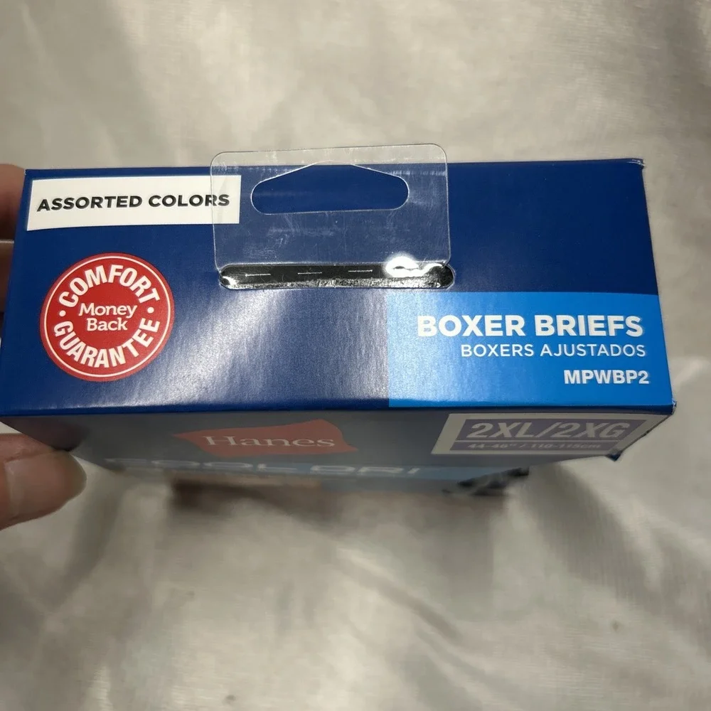Hanes Cool DRI Boxer Briefs 2 Pack 2XL Tagless Moisture Wicking NWT